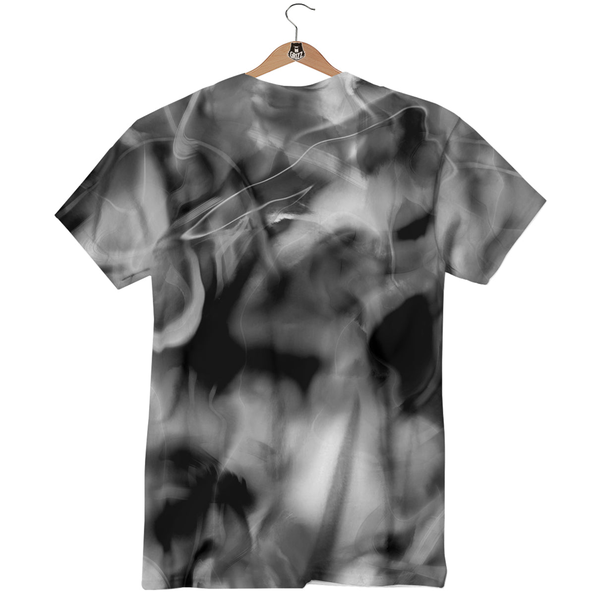 Abstract Psychedelic Liquid Smoke Print T-Shirt-grizzshop