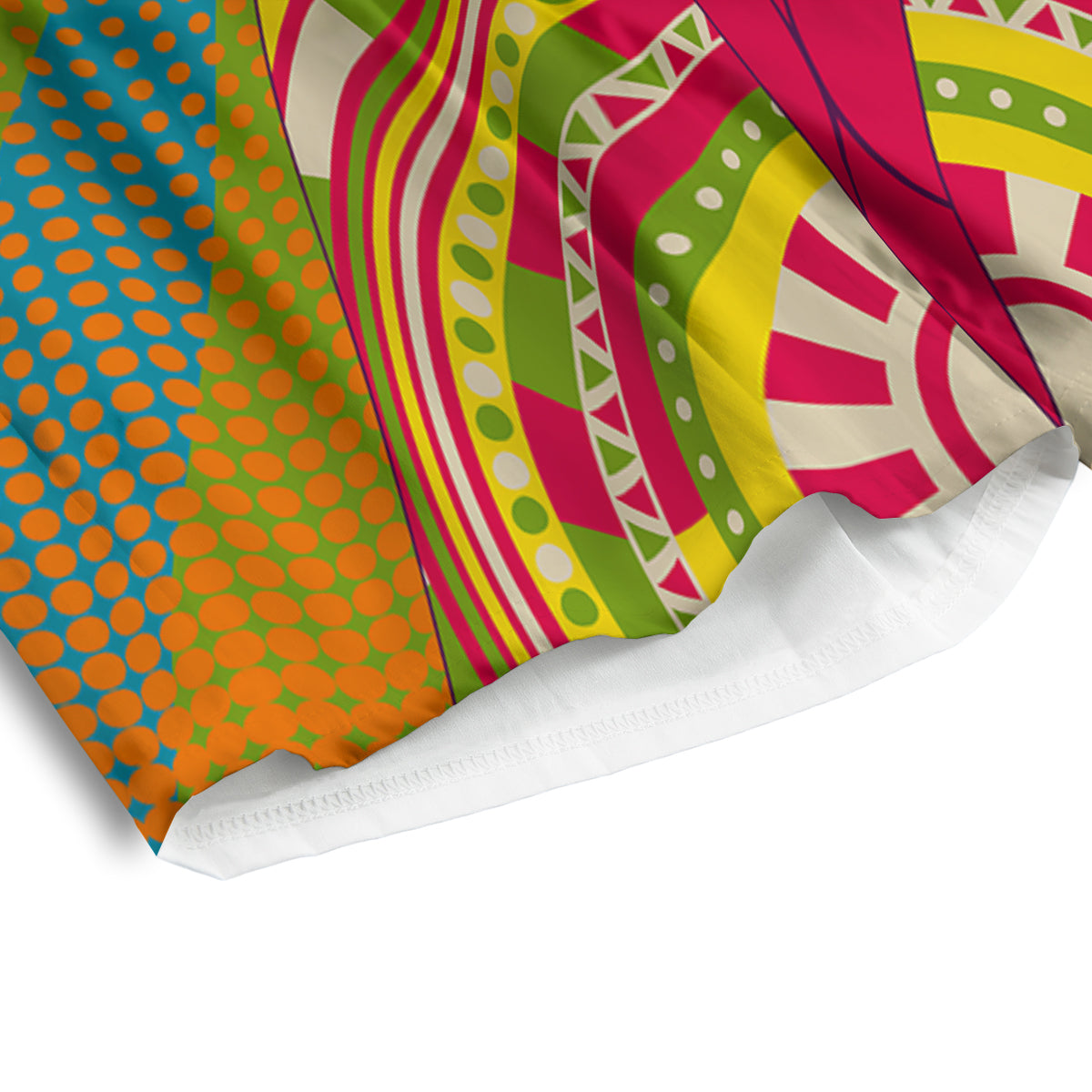 Abstract Psychedelic Women Print Men's Athletic Shorts