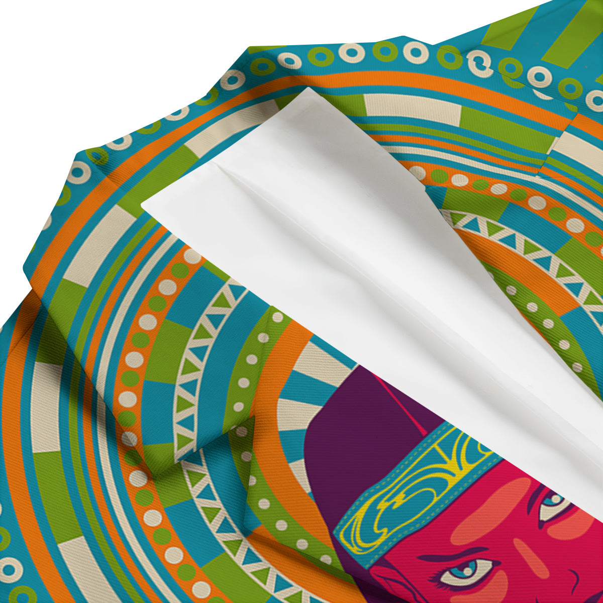 Abstract Psychedelic Women Print Men's Blazer-grizzshop