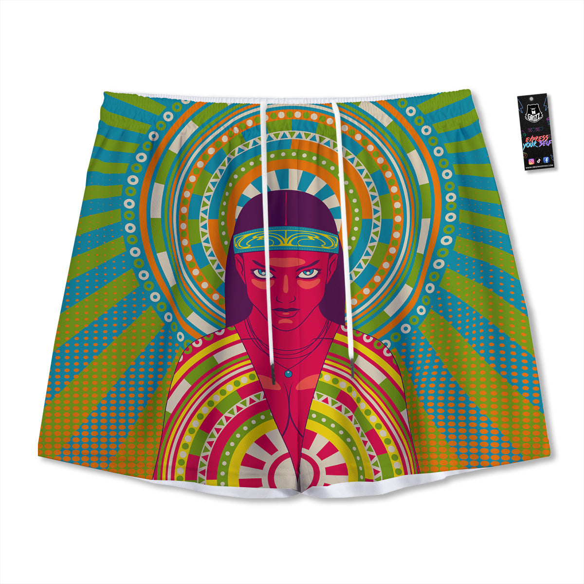 Baby Bear Cute Polka Dot Print Pattern Mesh Shorts