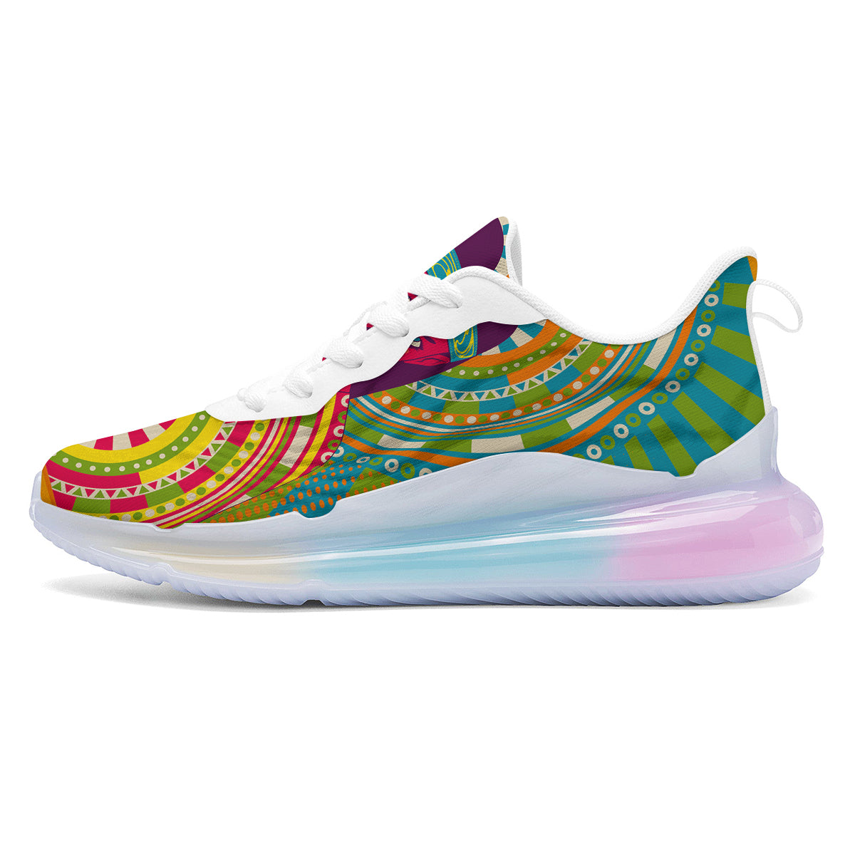 Abstract Psychedelic Women Print Running Sneakers-grizzshop
