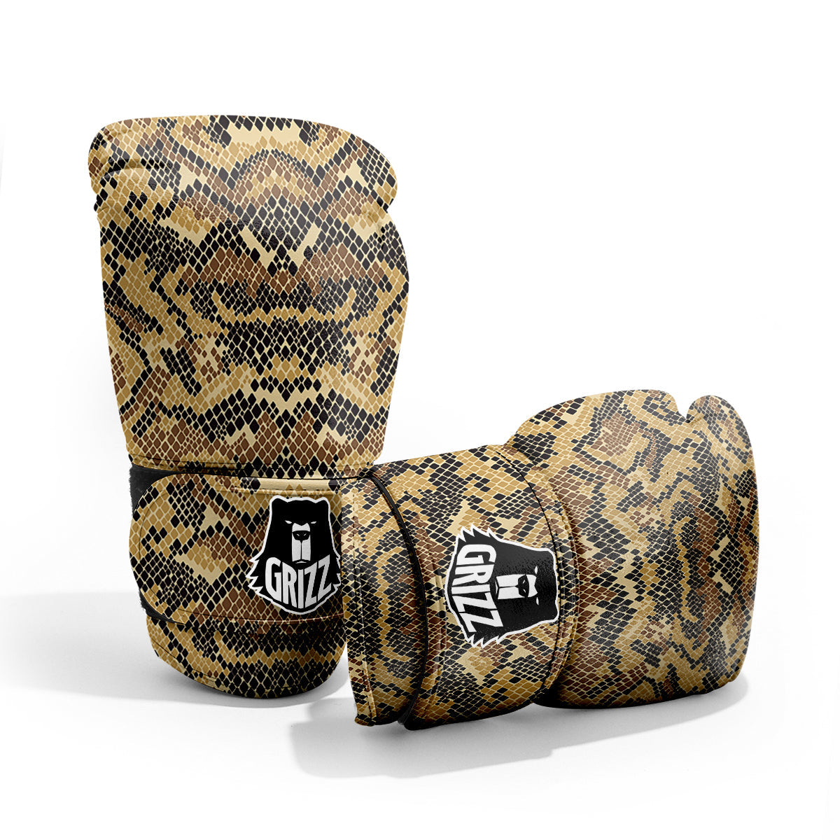 Abstract Snake Skin Print Pro Boxing Glove