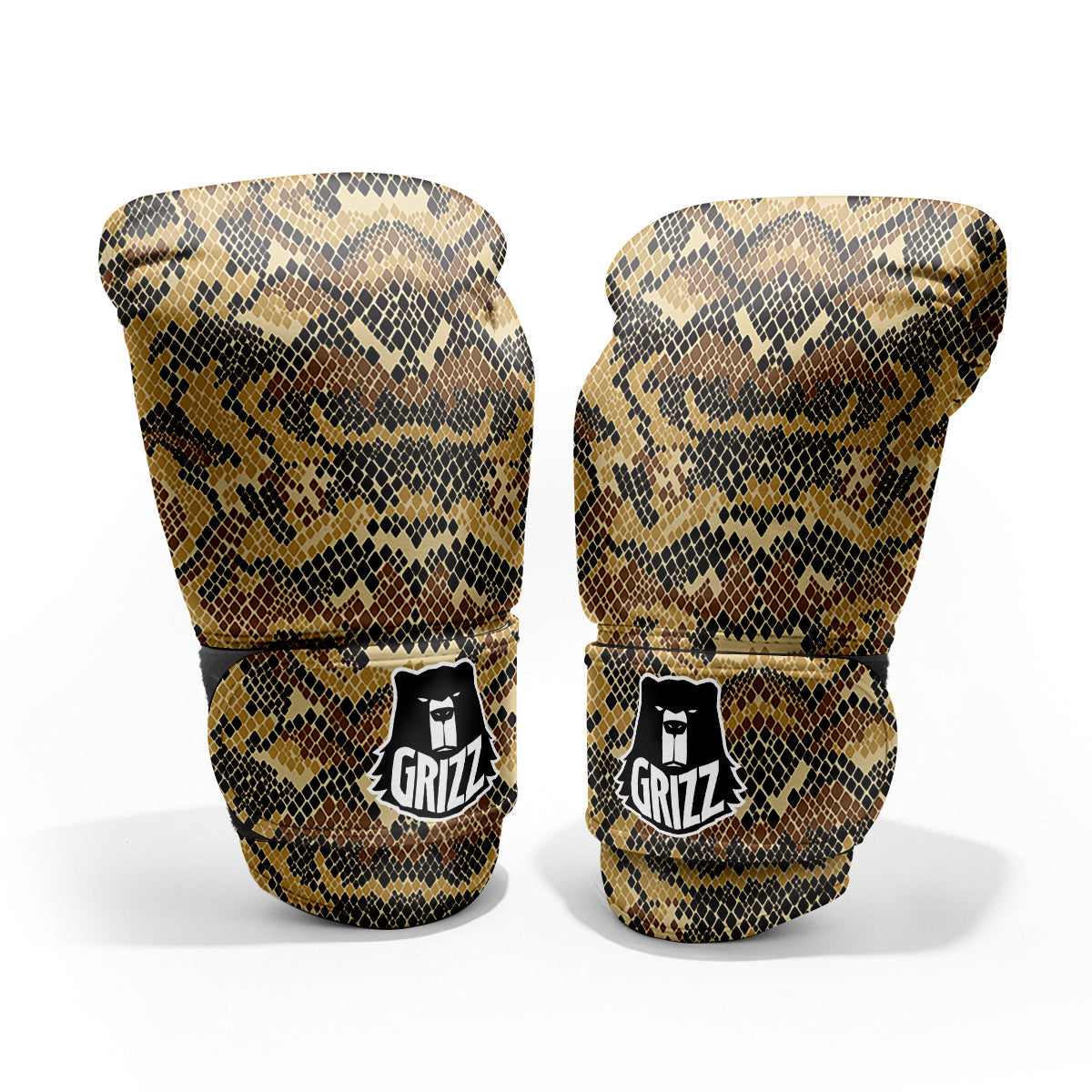 Abstract Snake Skin Print Pro Boxing Glove