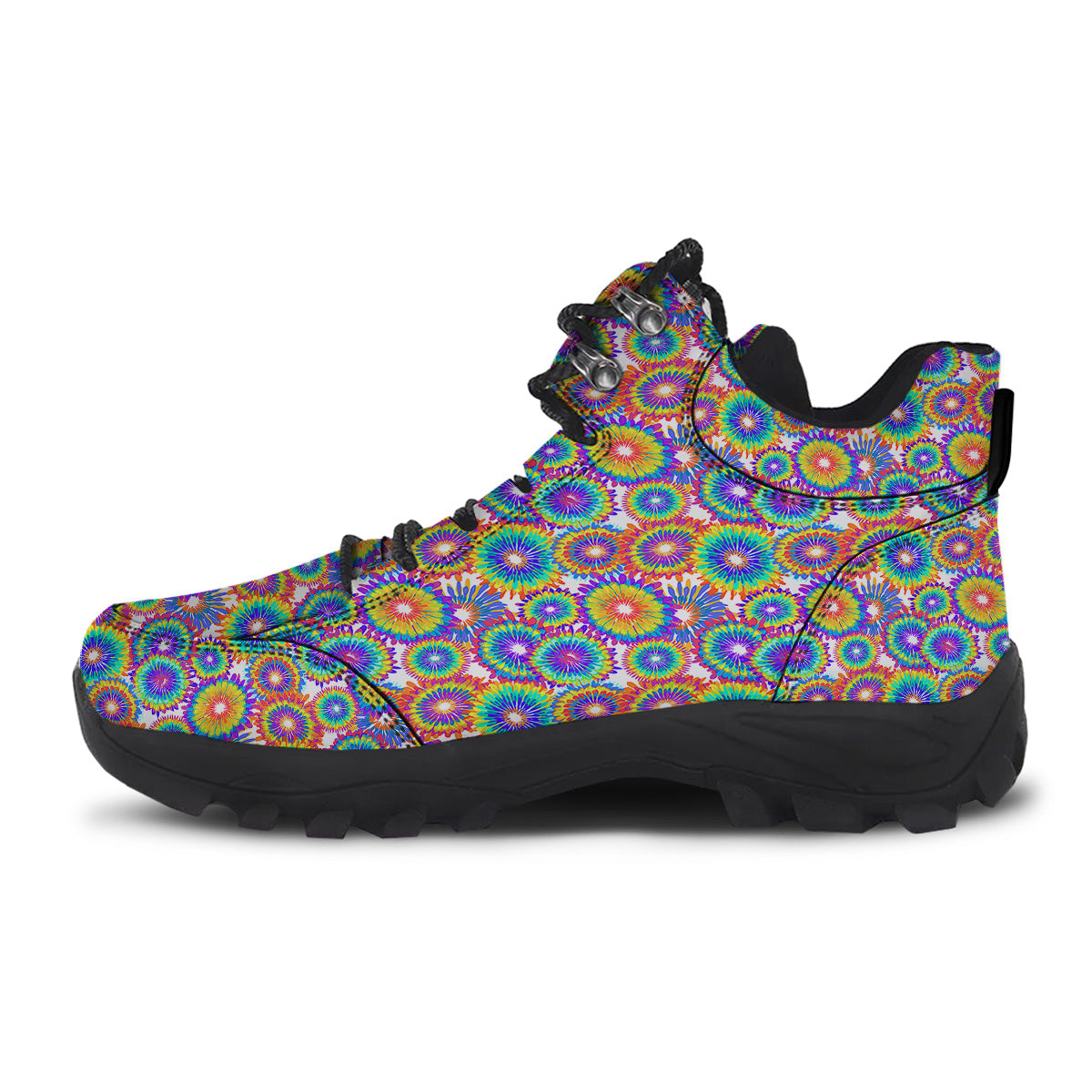 Abstract Sunflower Colorful Print Pattern Hiking Shoes-grizzshop