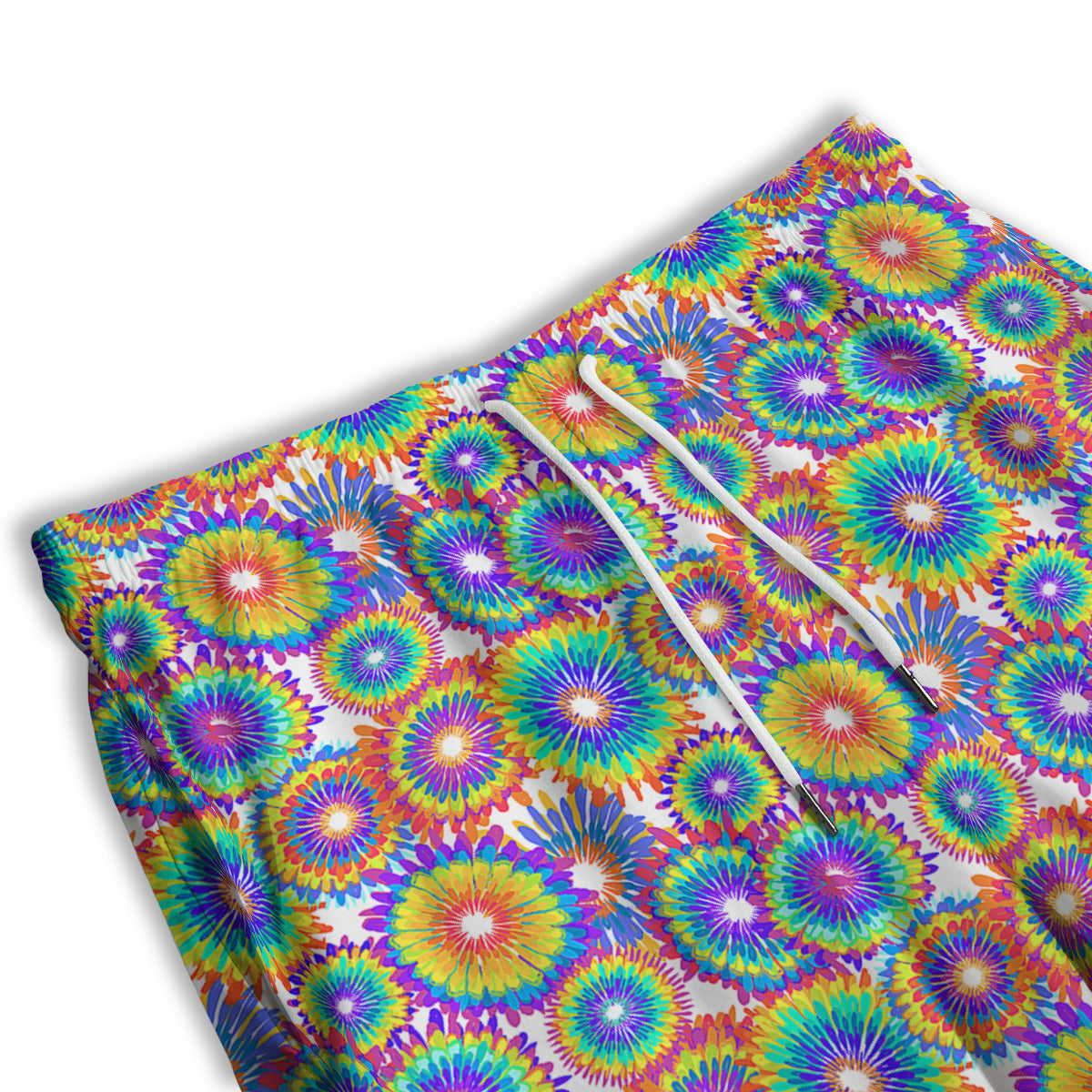 Abstract Sunflower Colorful Print Pattern Men's Athletic Shorts
