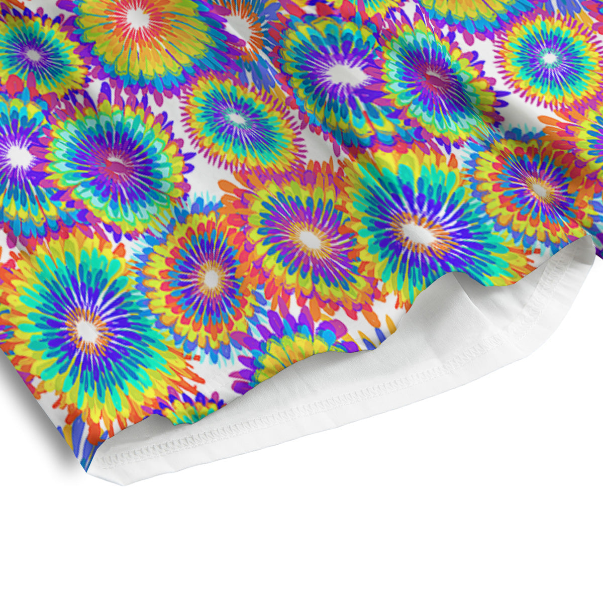 Abstract Sunflower Colorful Print Pattern Men's Athletic Shorts