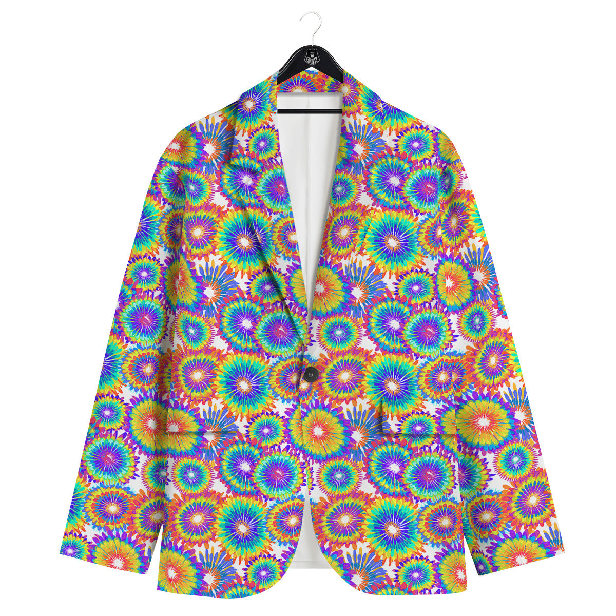 Abstract Sunflower Colorful Print Pattern Men's Sport Coat-grizzshop