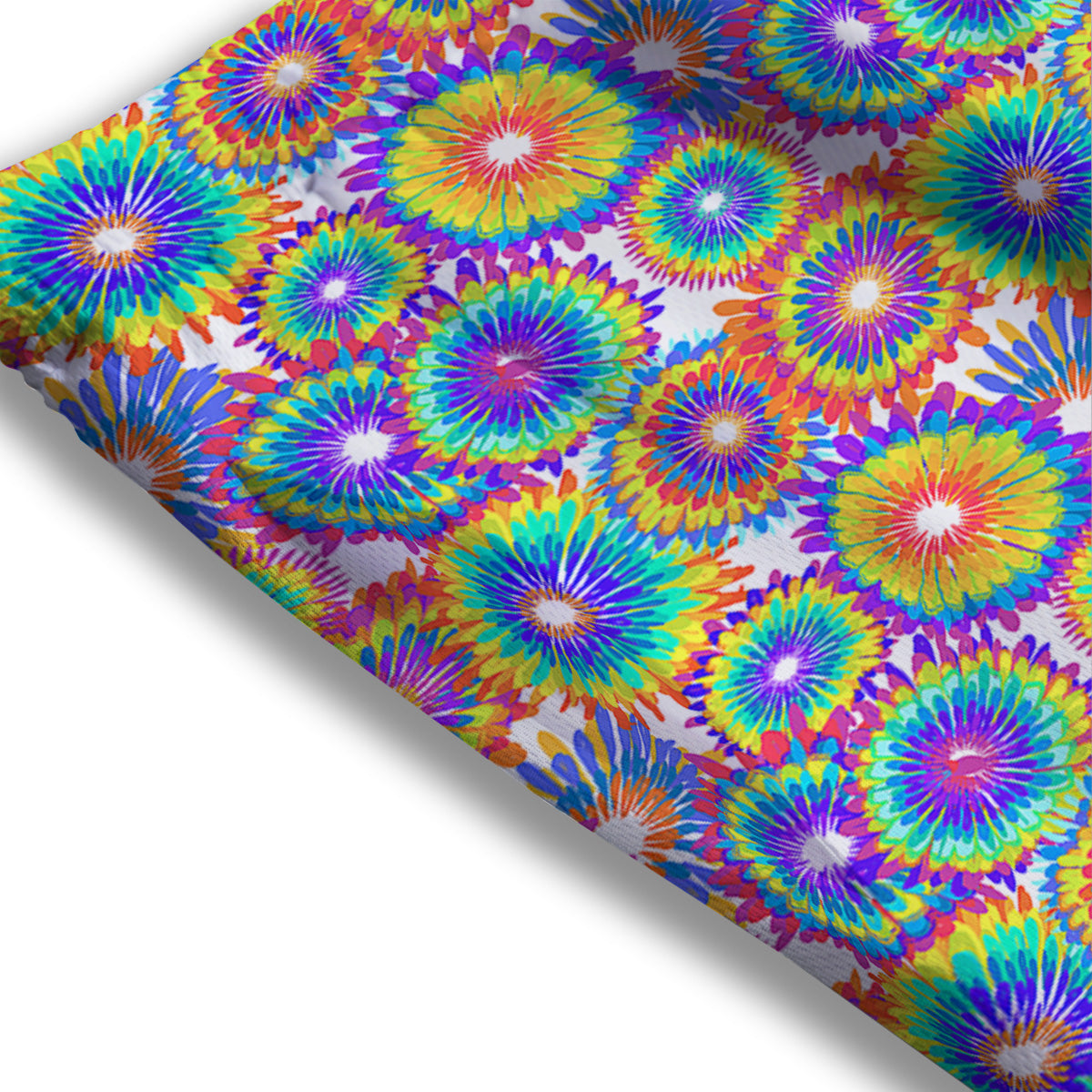 Abstract Sunflower Colorful Print Pattern Mesh Shorts-grizzshop