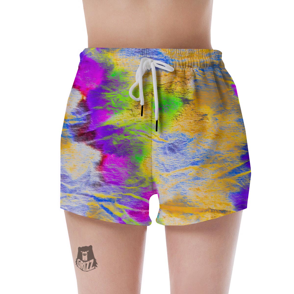 Abstract Tie Dye Women's Shorts-grizzshop