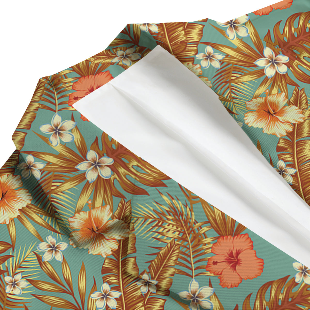 Abstract Tropical Plumeria Men's Blazer-grizzshop