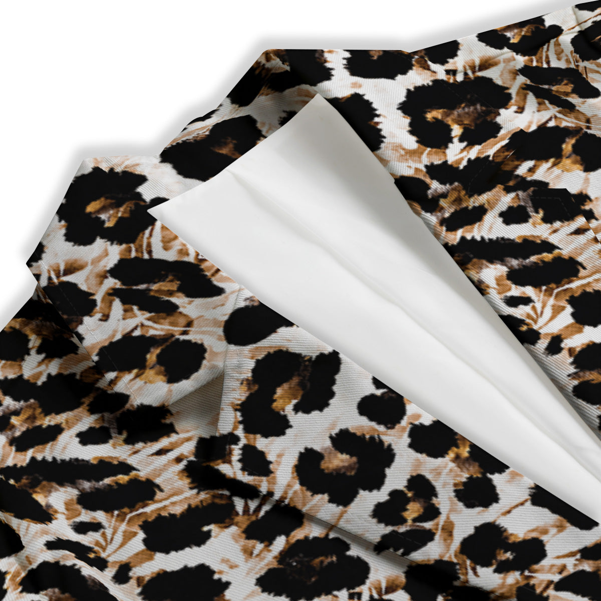 Abstract Watercolor Leopard Print Pattern Women's Blazer-grizzshop