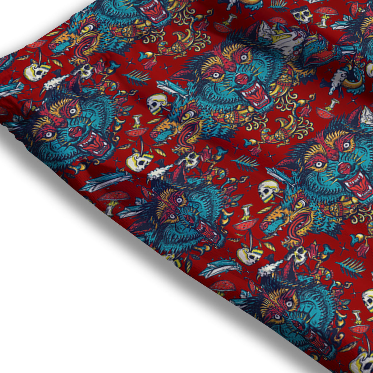 Bird Of Paradise Ethnic Print Pattern Mesh Shorts