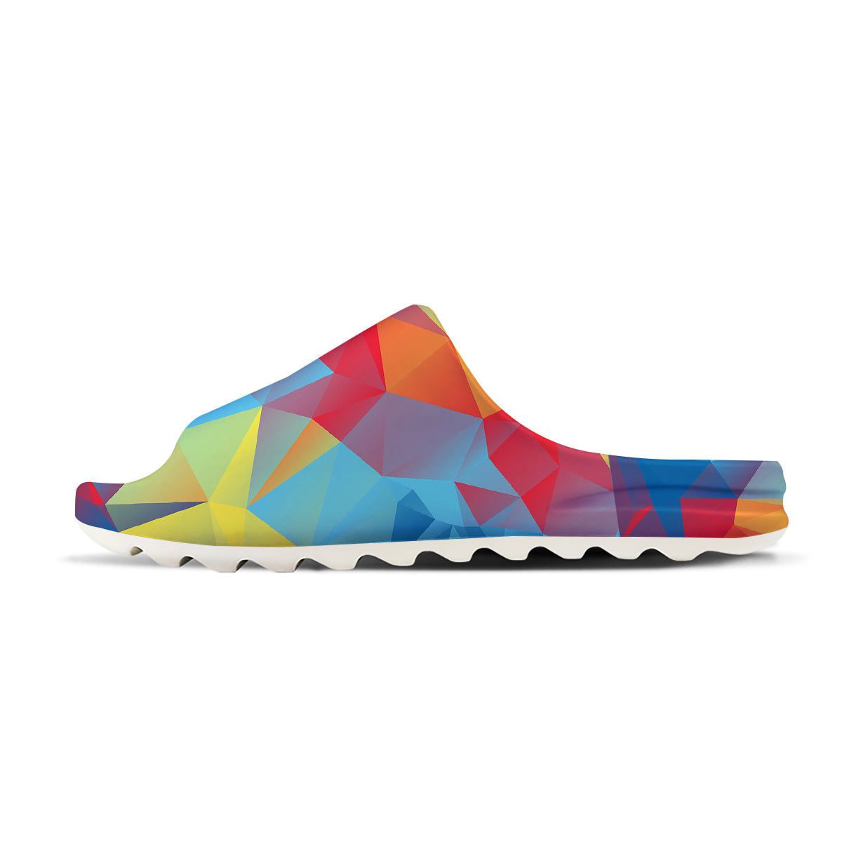 Abstract Colorful Autism Awareness Print Sandals-grizzshop