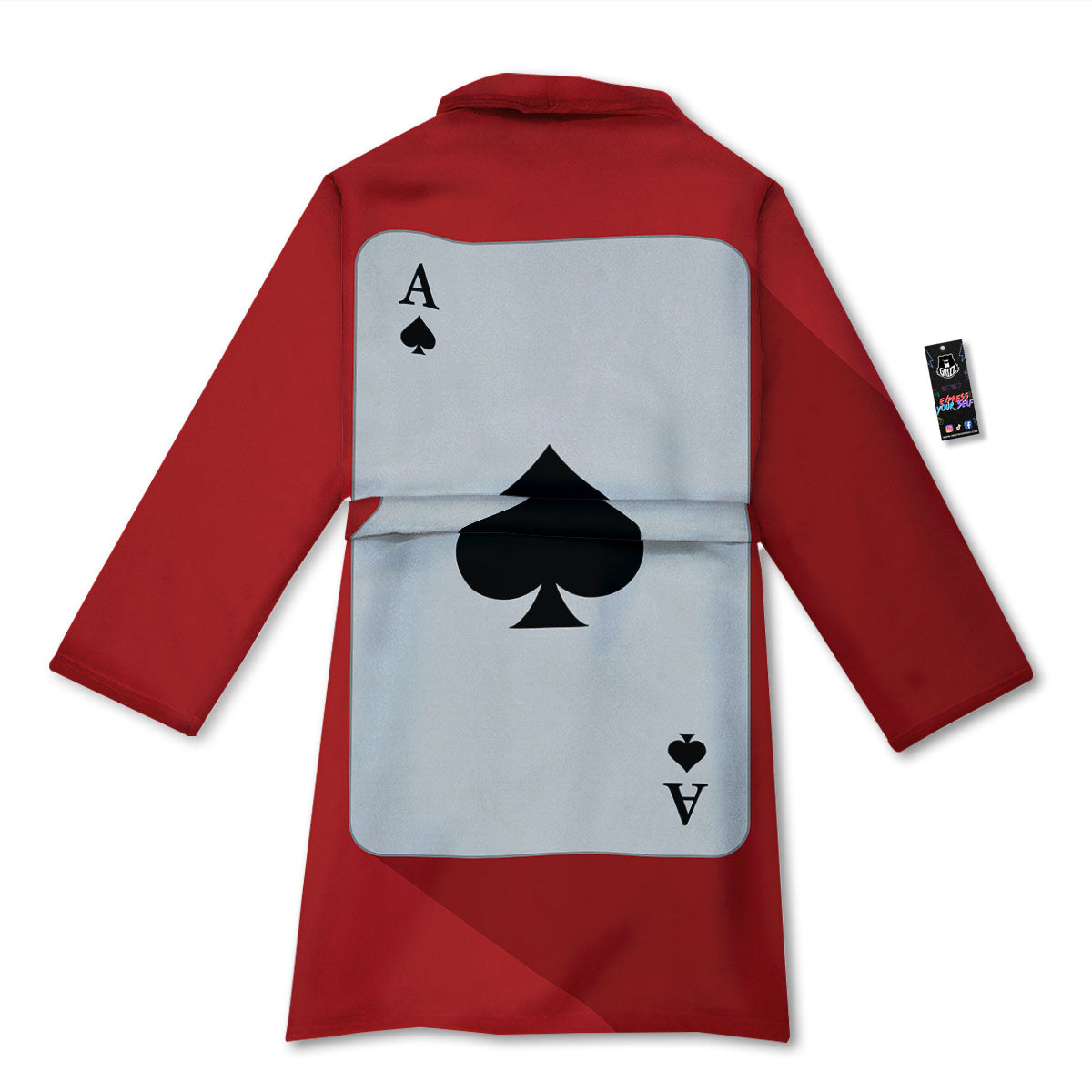 Ace Cards Print Bathrobe-grizzshop