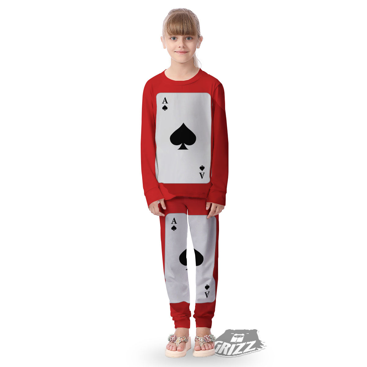 Ace Cards Print Kid's Pajamas-grizzshop