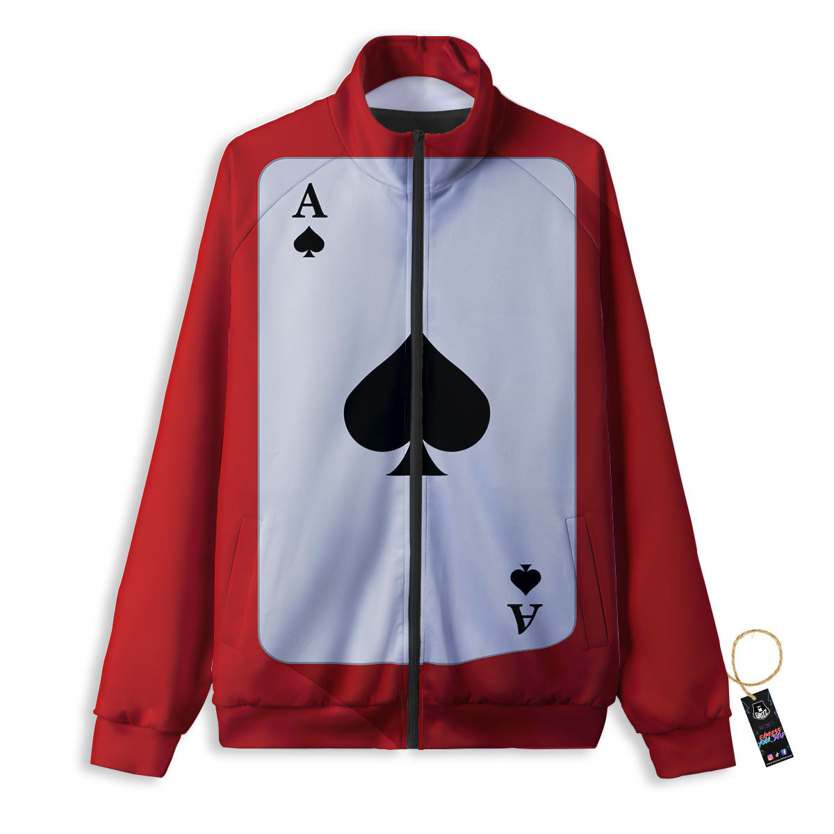 Ace Cards Print Track Jacket-grizzshop