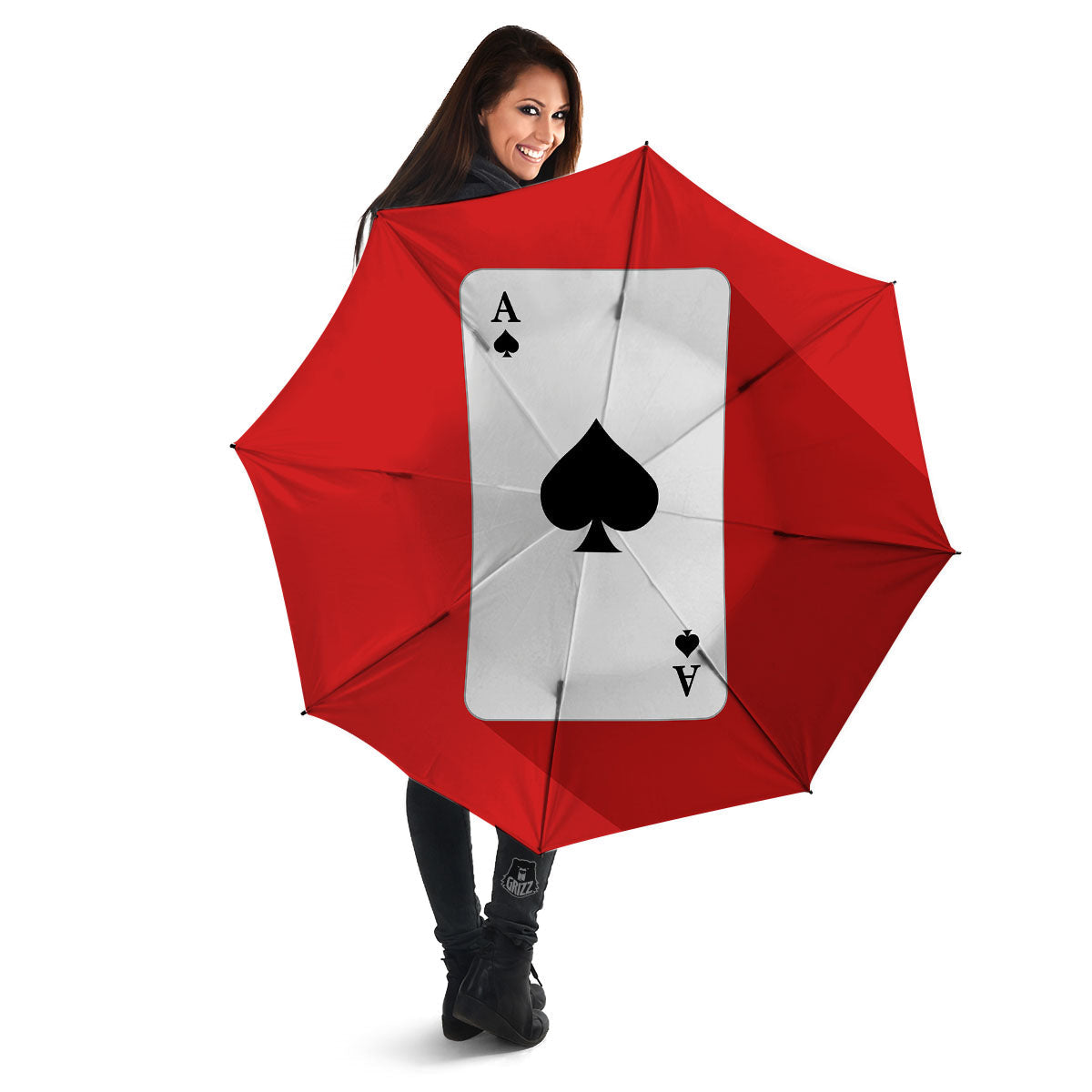 Ace Cards Print Umbrella-grizzshop