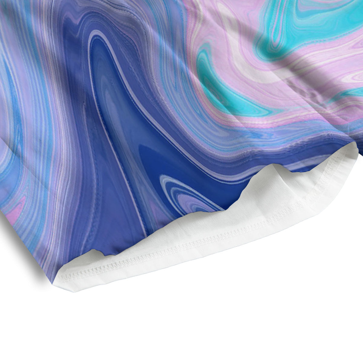 Acid Melt Blue And Pink Print Men's Athletic Shorts