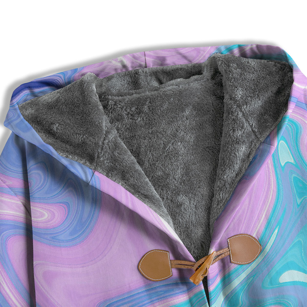 Acid Melt Blue And Pink Print Men's Windbreaker Jacket-grizzshop