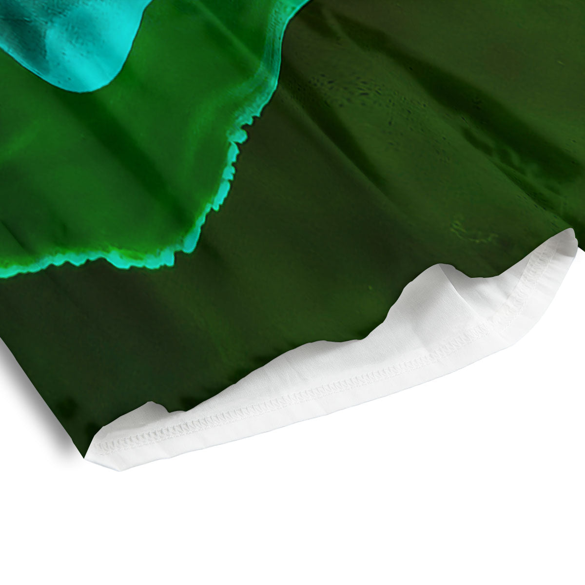 Acid Melt Green And Turquoise Print Men's Athletic Shorts