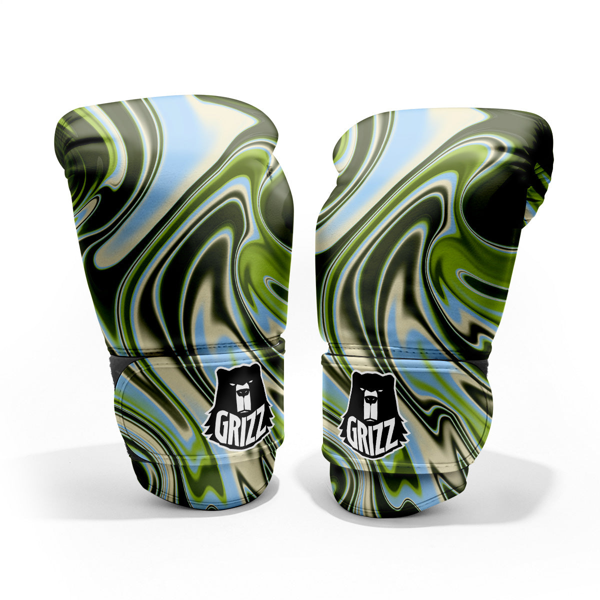Acid Melt Green Print Pro Boxing Glove