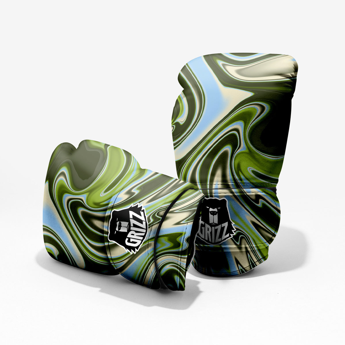 Acid Melt Green Print Pro Boxing Glove