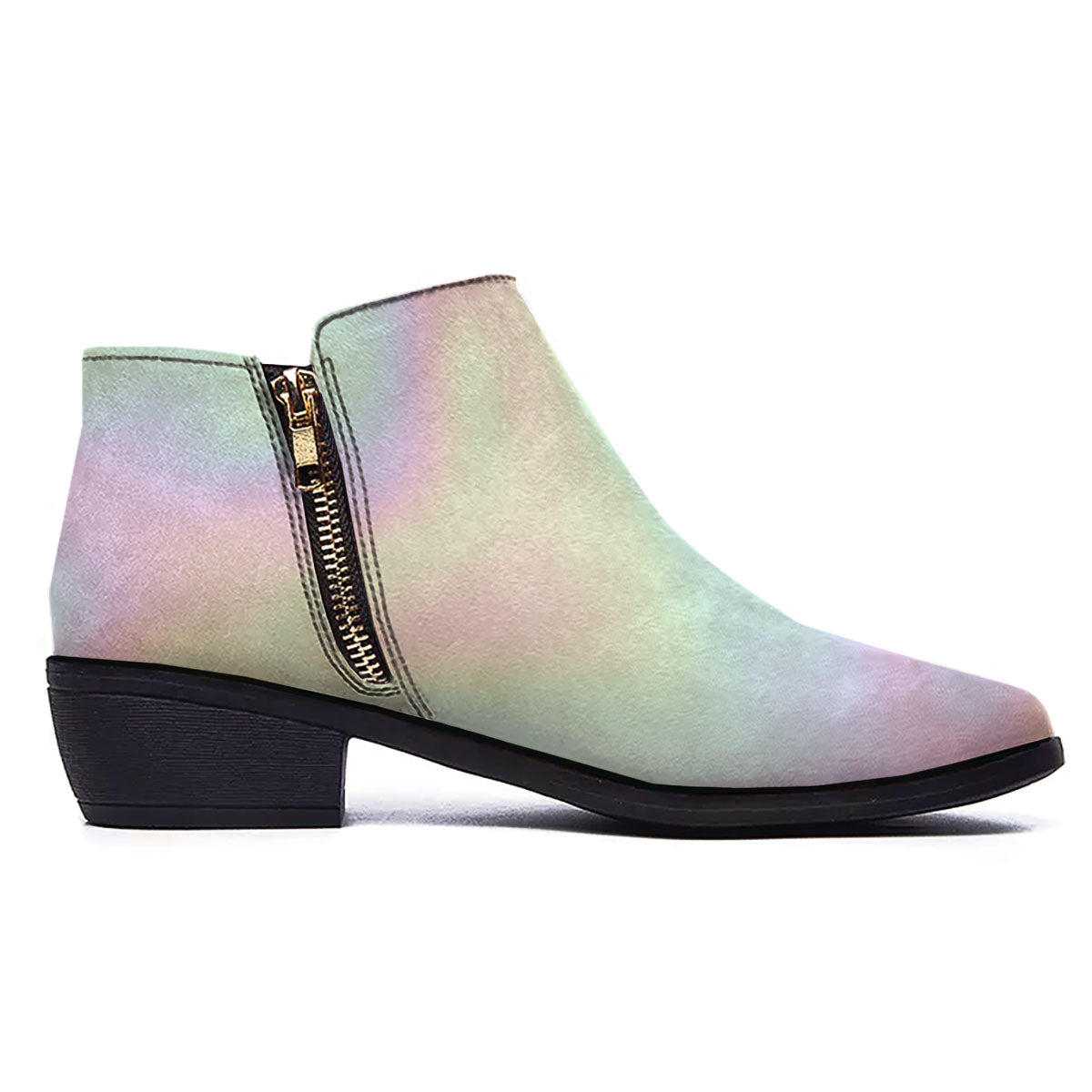 Acid Melt Pastel Print Ankle Boots-grizzshop
