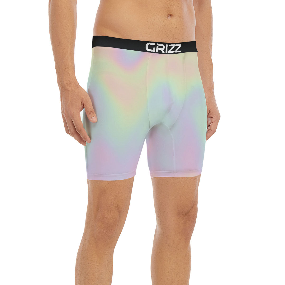 Acid Melt Pastel Print Boxer Briefs-grizzshop