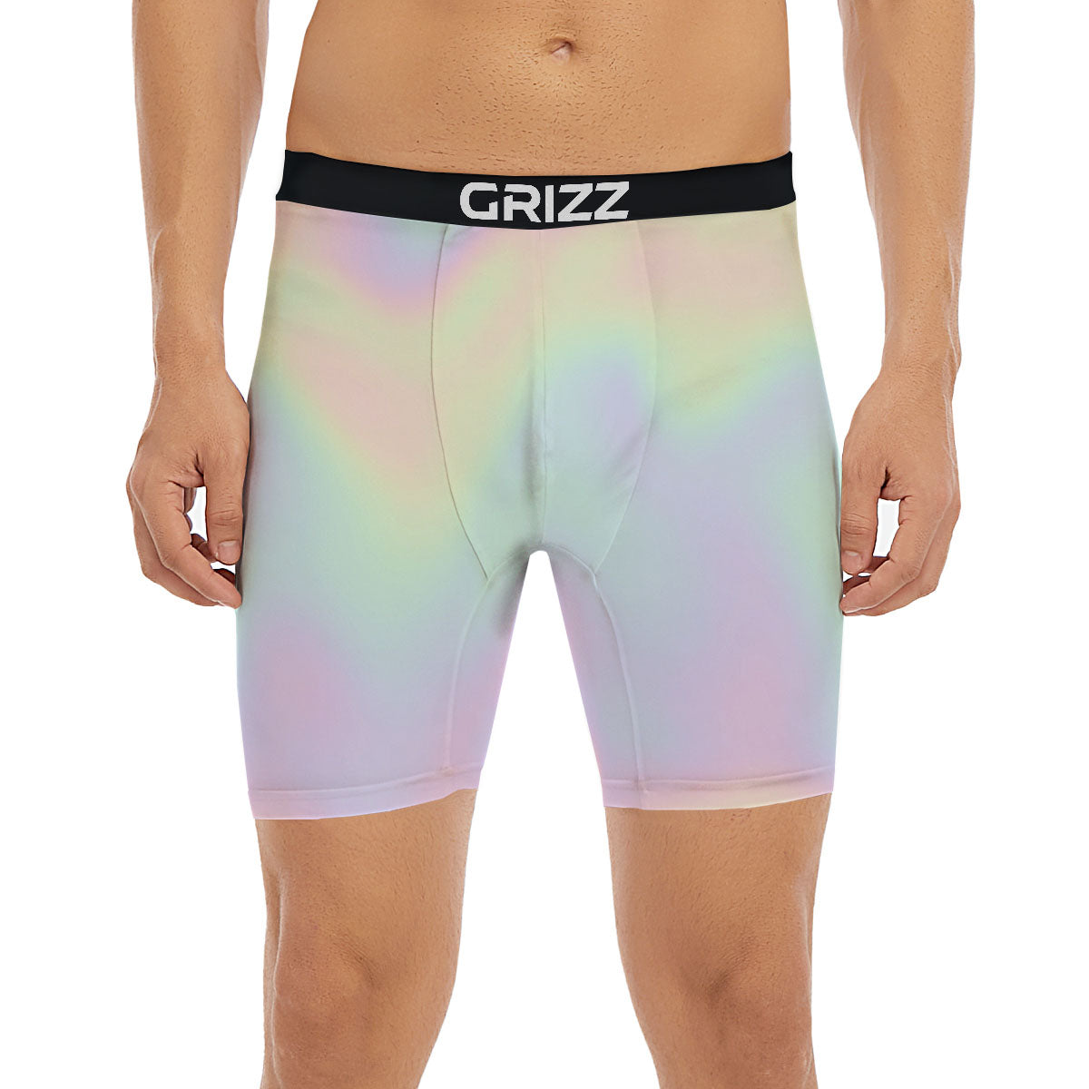 Acid Melt Pastel Print Boxer Briefs-grizzshop