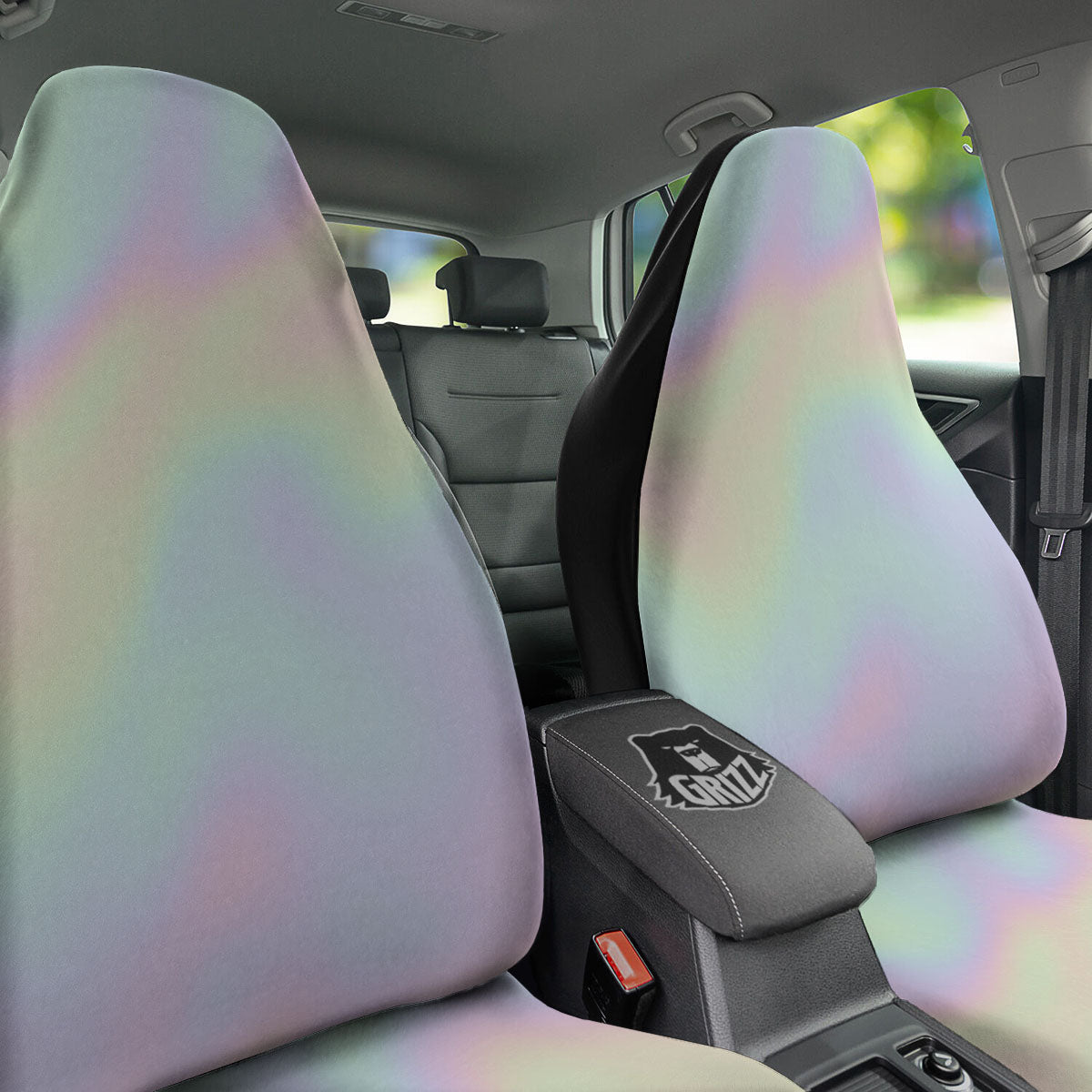 Acid Melt Pastel Print Car Seat Covers-grizzshop