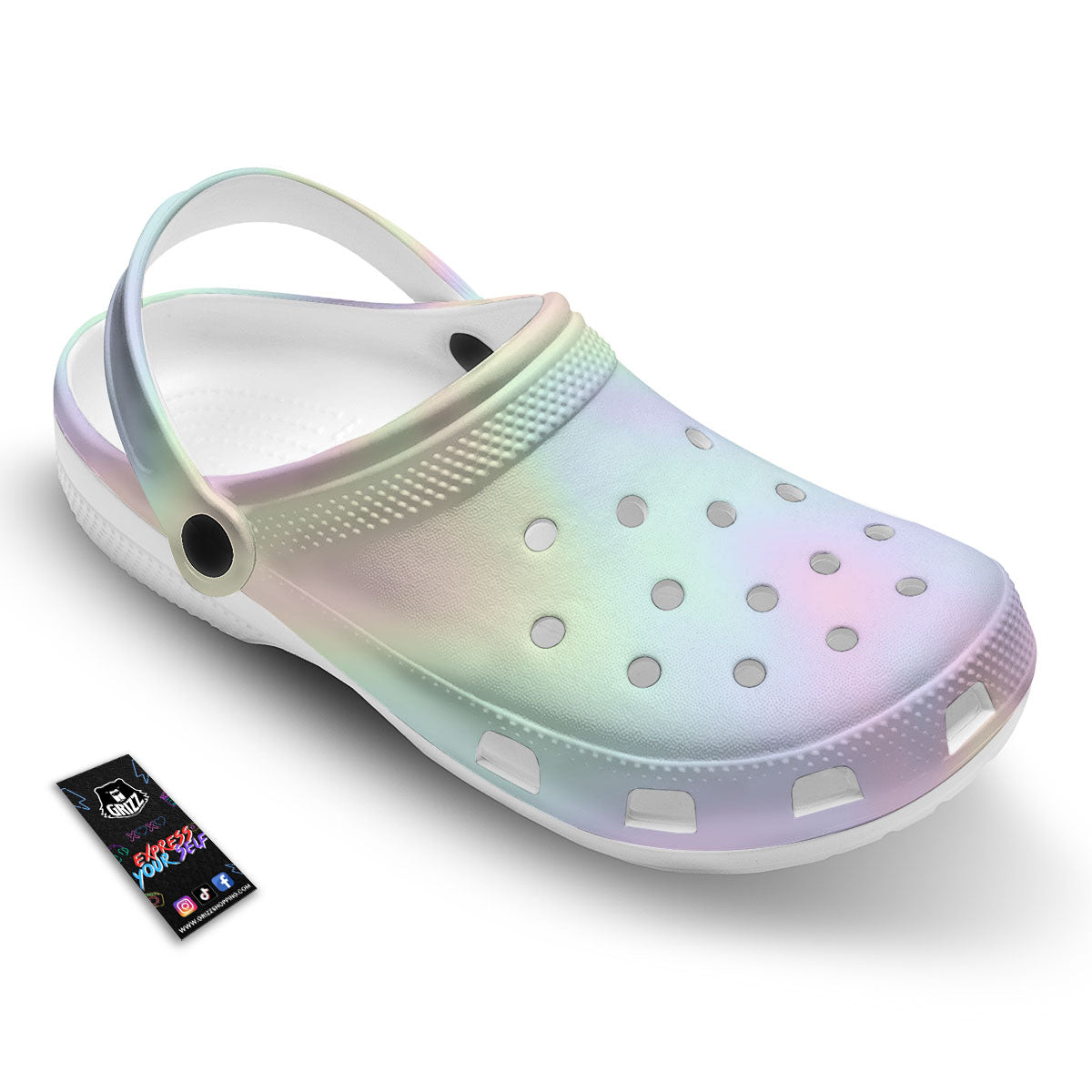Acid Melt Pastel Print Clog-grizzshop