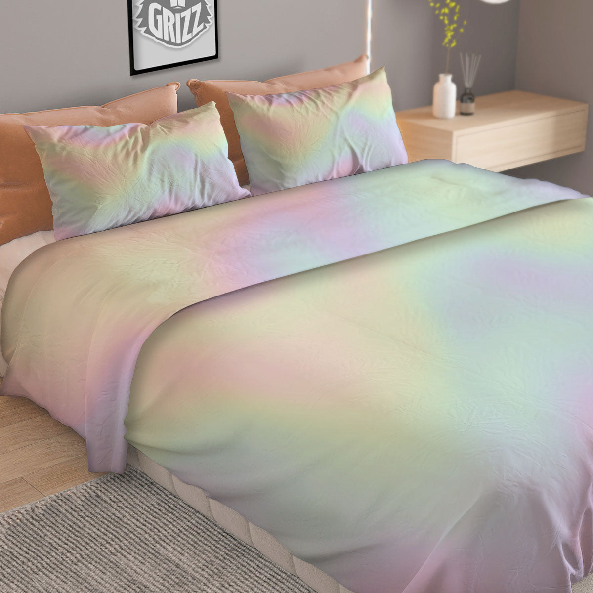 Acid Melt Pastel Print Duvet Cover Bedding Set