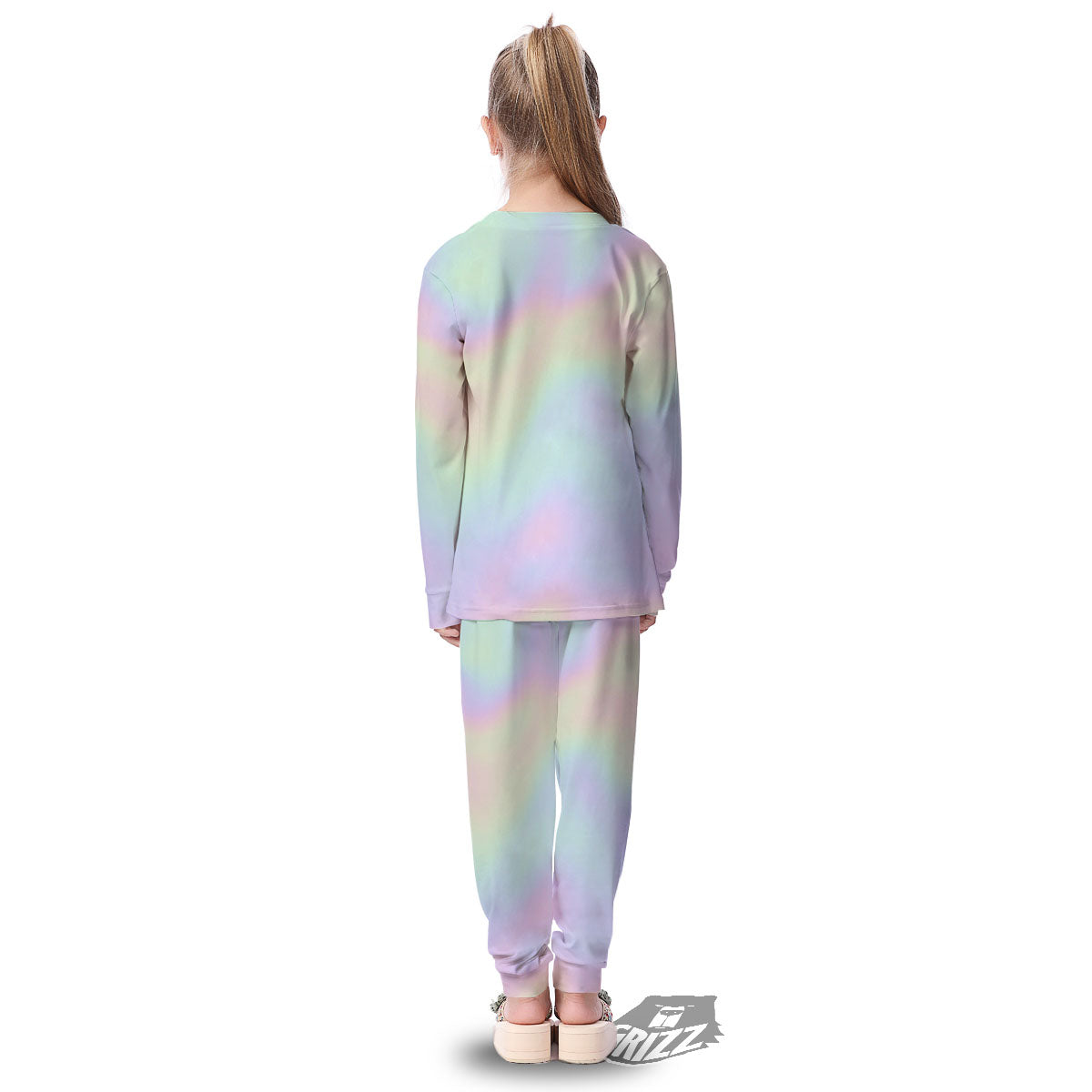 Acid Melt Pastel Print Kid's Pajamas-grizzshop
