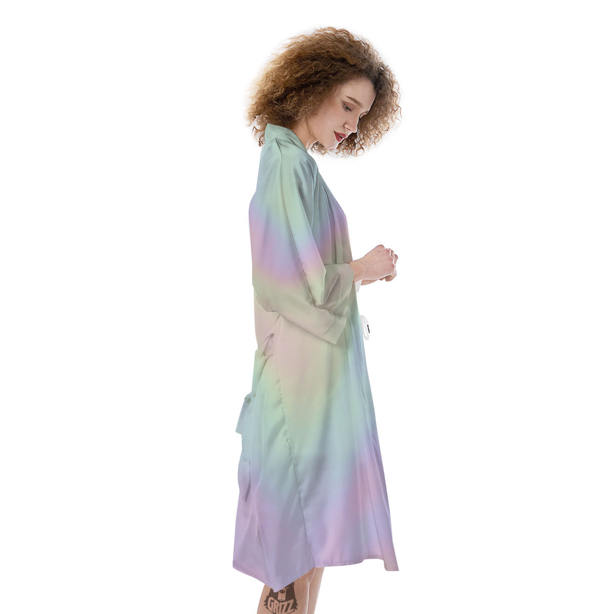 Acid Melt Pastel Print Kimono-grizzshop