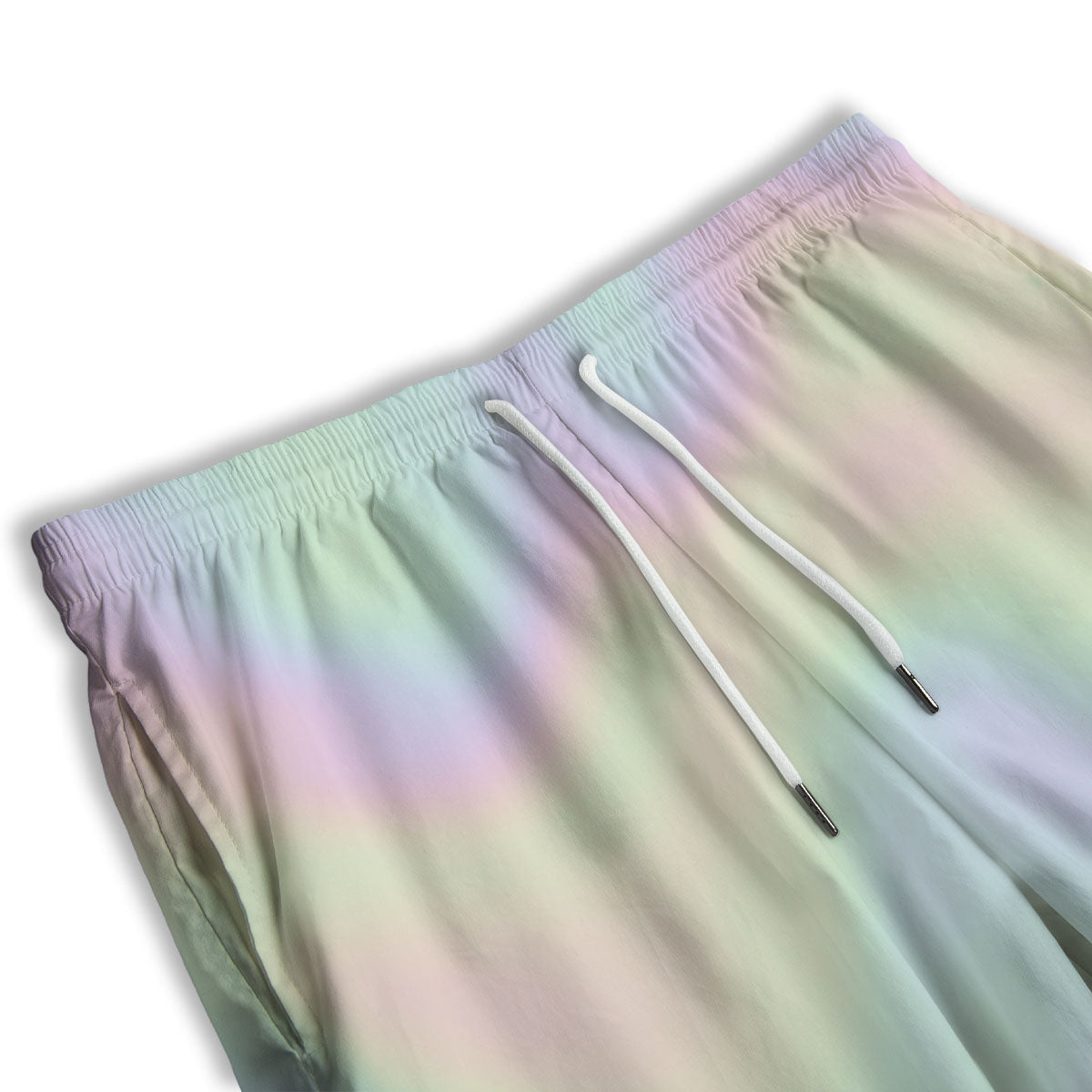 Acid Melt Pastel Print Men's Athletic Shorts