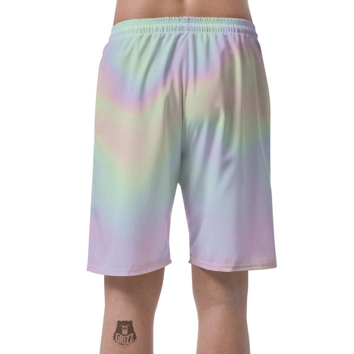 Acid Melt Pastel Print Men's Shorts-grizzshop