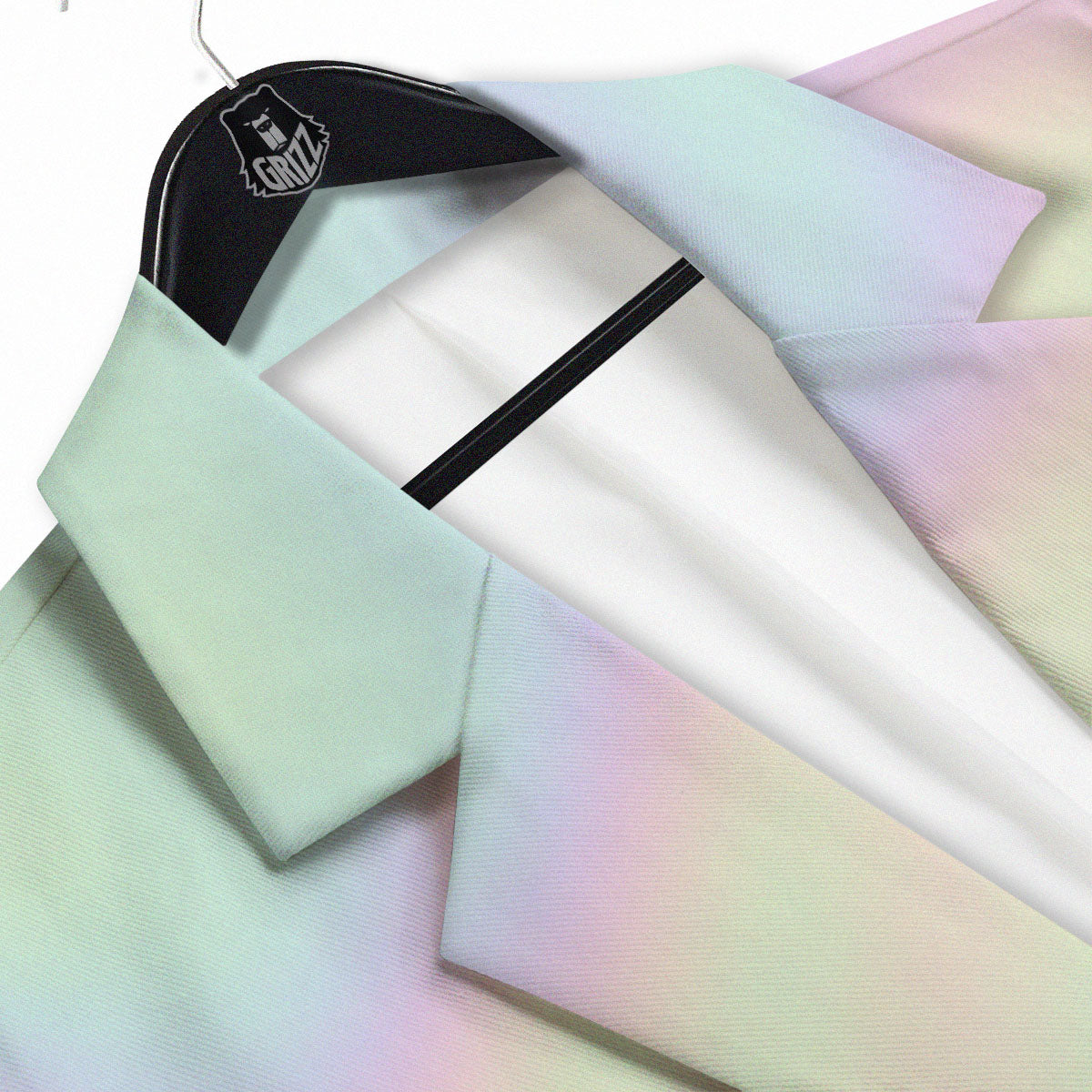 Acid Melt Pastel Print Men's Sport Coat-grizzshop