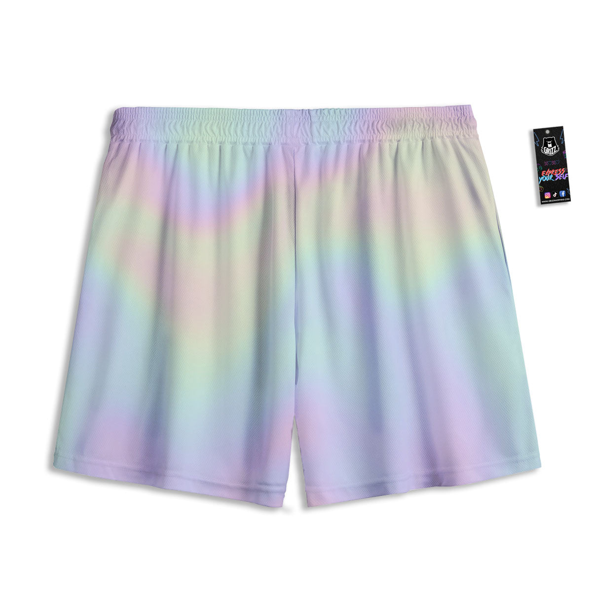 Acid Melt Pastel Print Mesh Shorts