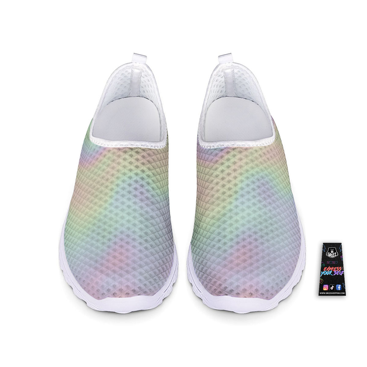 Acid Melt Pastel Print Nurse Shoes-grizzshop
