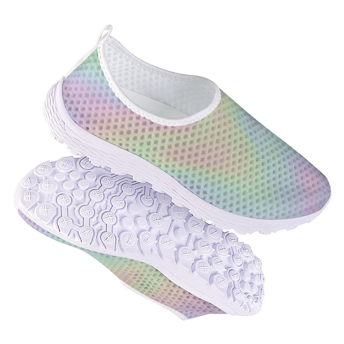 Acid Melt Pastel Print Nurse Shoes-grizzshop