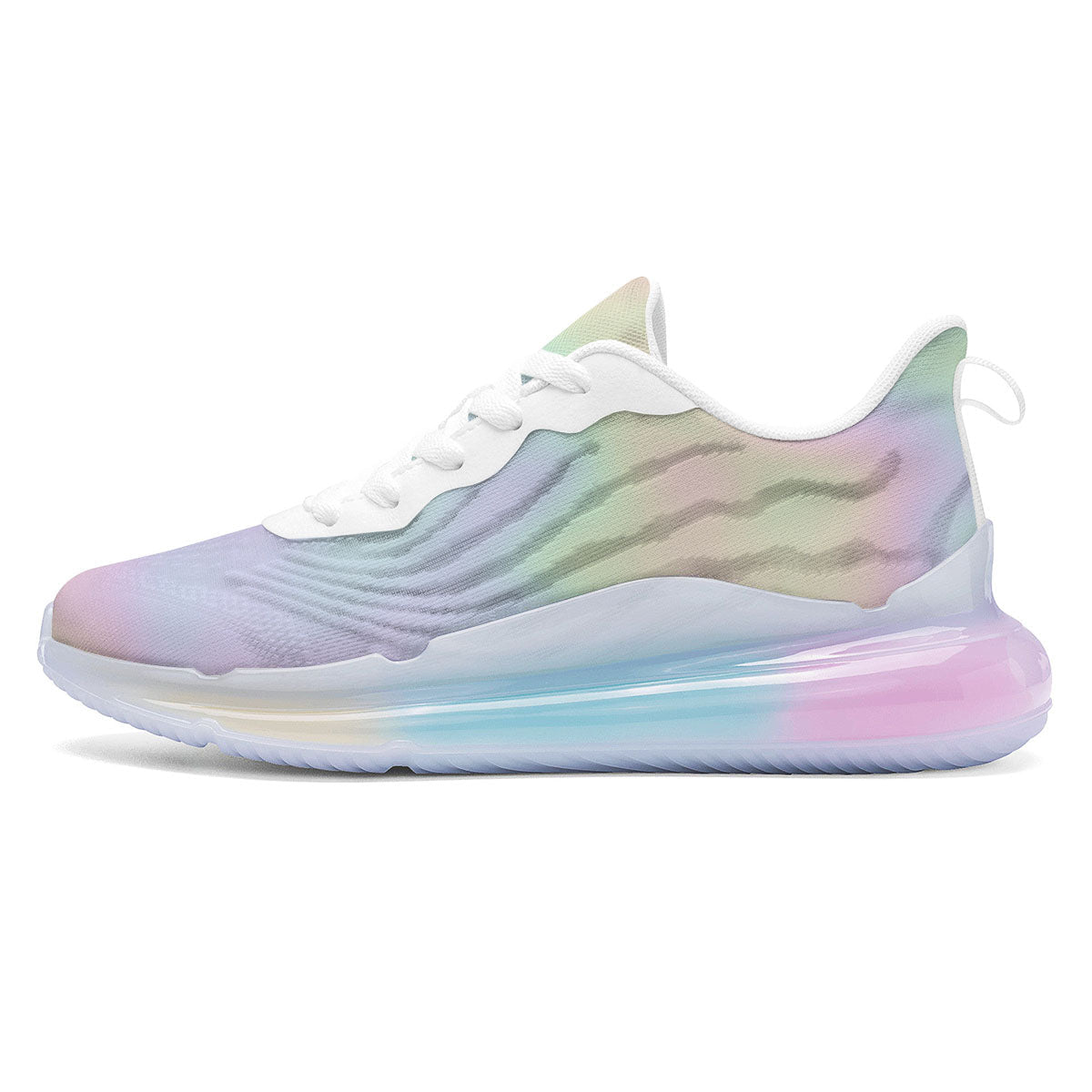 Acid Melt Pastel Print Running Sneakers-grizzshop