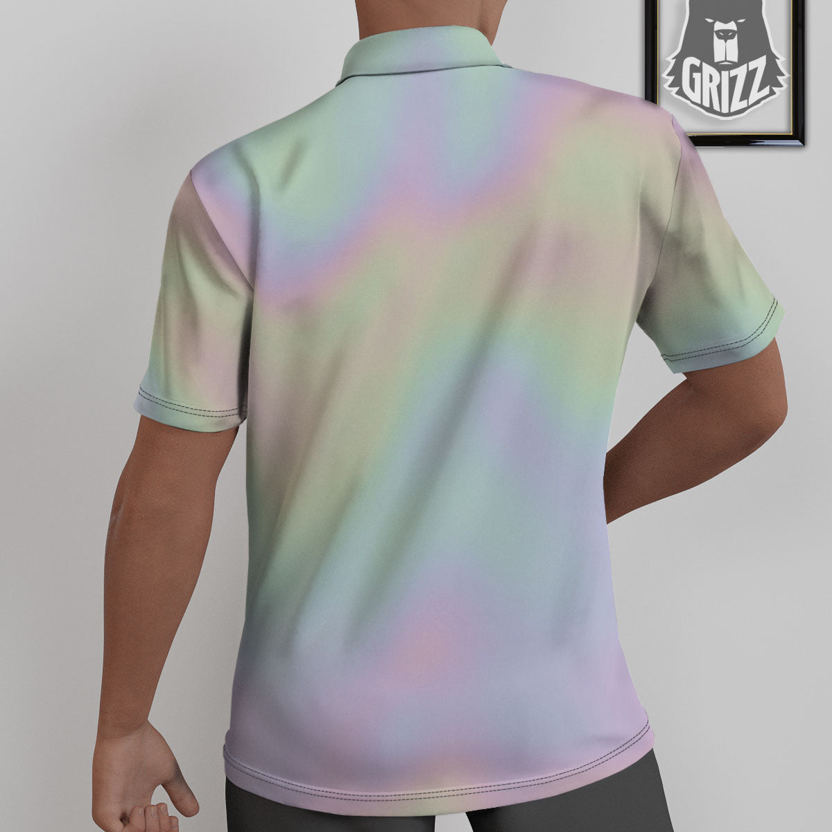 Acid Melt Pastel Print Untucked Shirts-grizzshop