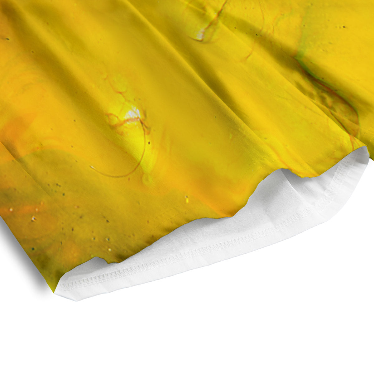 Acid Melt Yellow And Green Print Men's Athletic Shorts