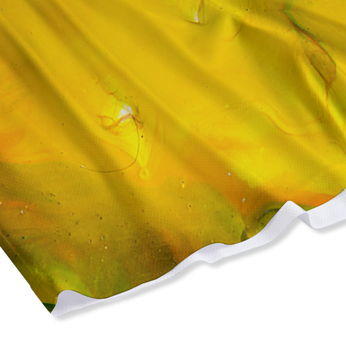 Acid Melt Yellow And Green Print Mesh Shorts