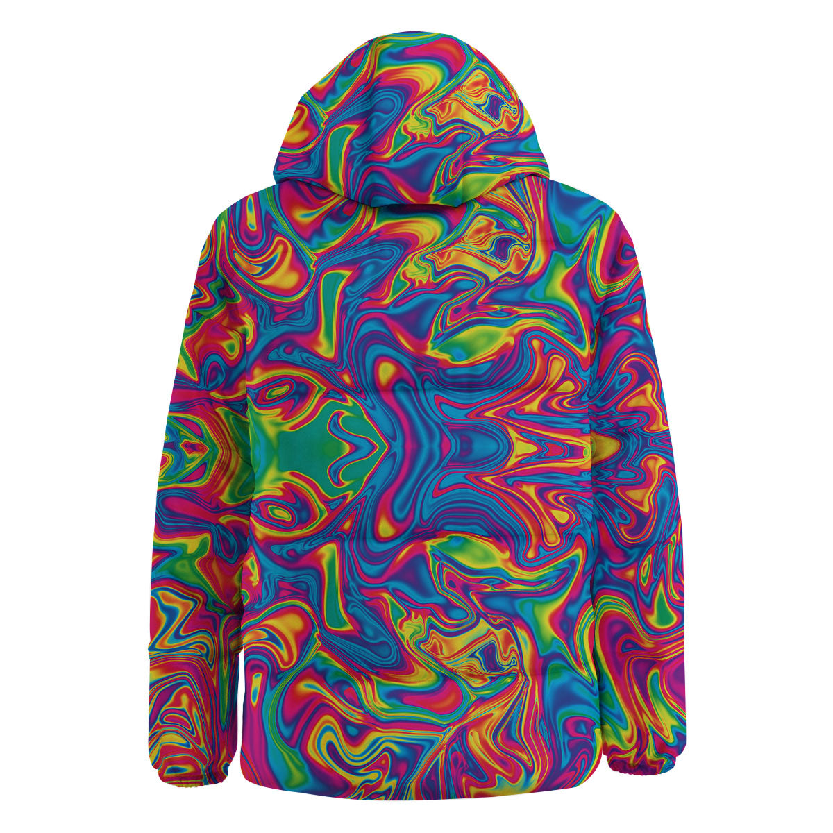 Acid Psychedelic Print Pattern Down Jacket-grizzshop