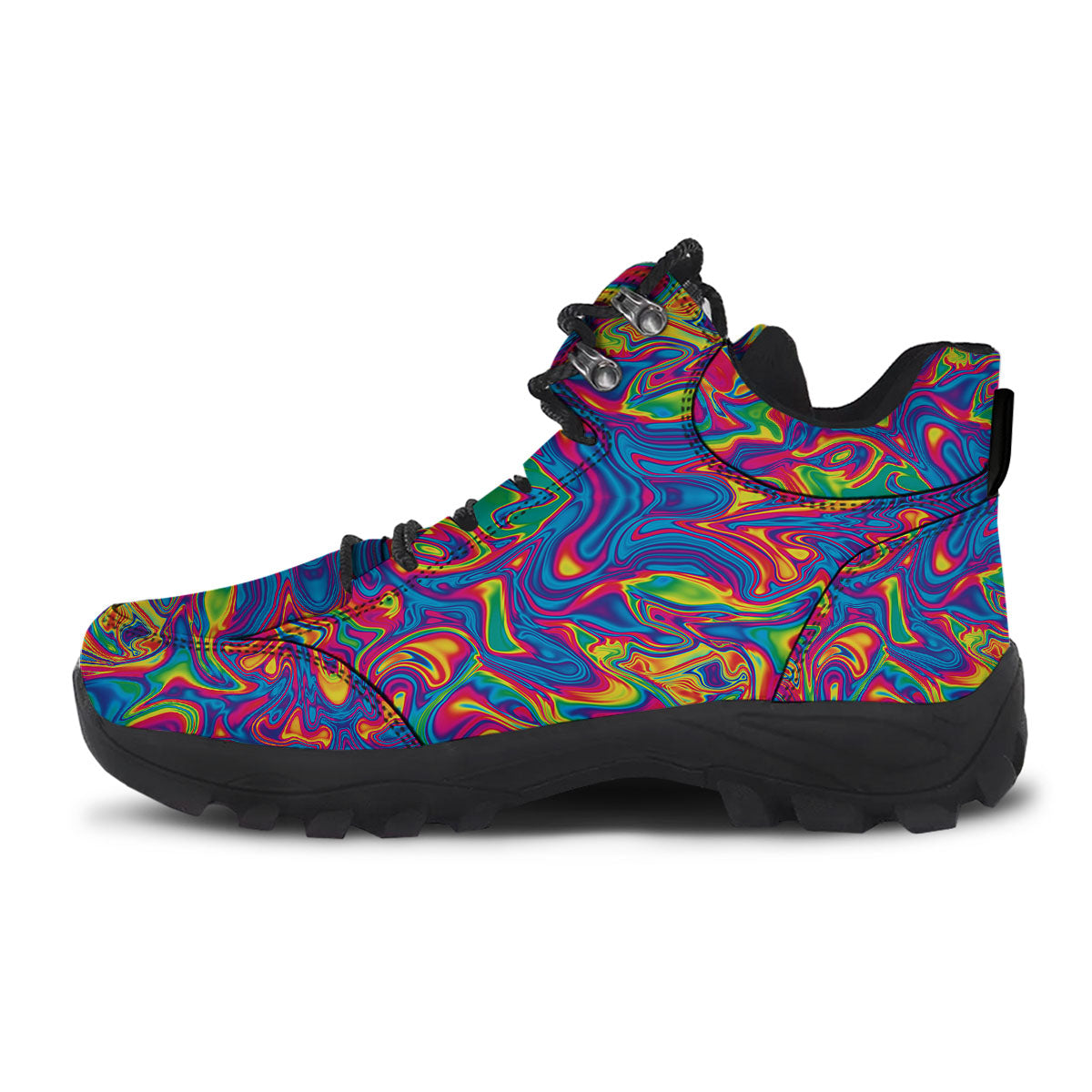 Acid Psychedelic Print Pattern Hiking Shoes-grizzshop