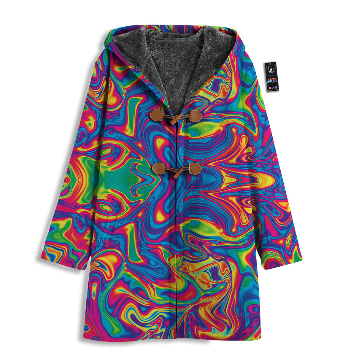 Acid Psychedelic Print Pattern Men's Windbreaker Jacket-grizzshop
