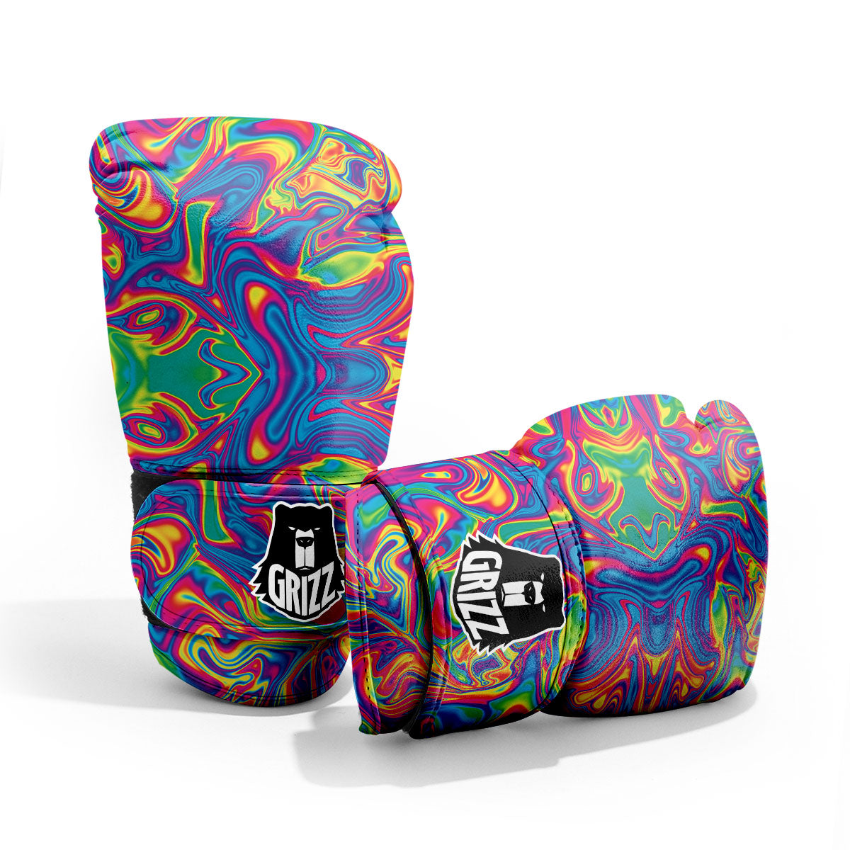 Acid Psychedelic Print Pattern Pro Boxing Glove