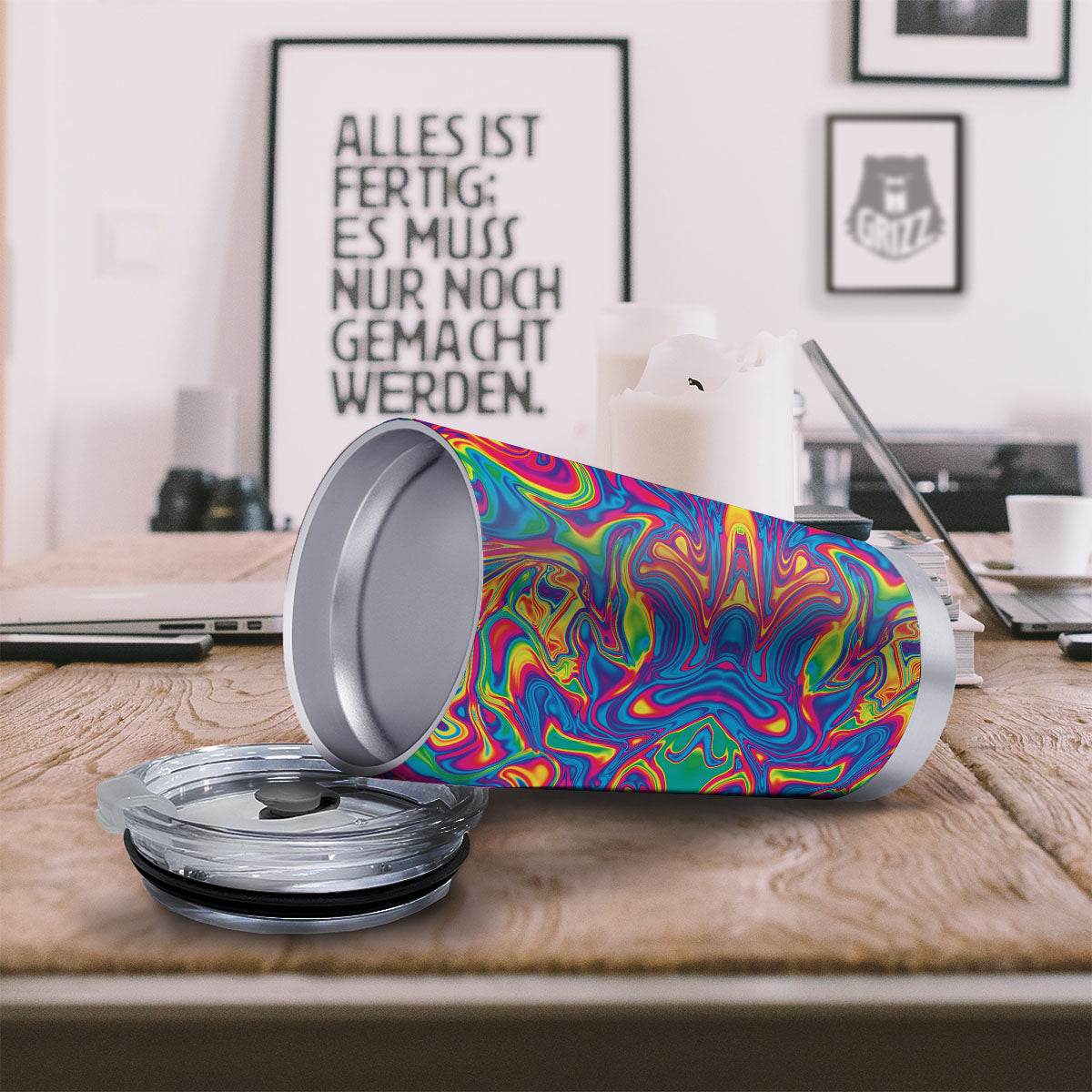 Acid Psychedelic Print Pattern Tumbler-grizzshop