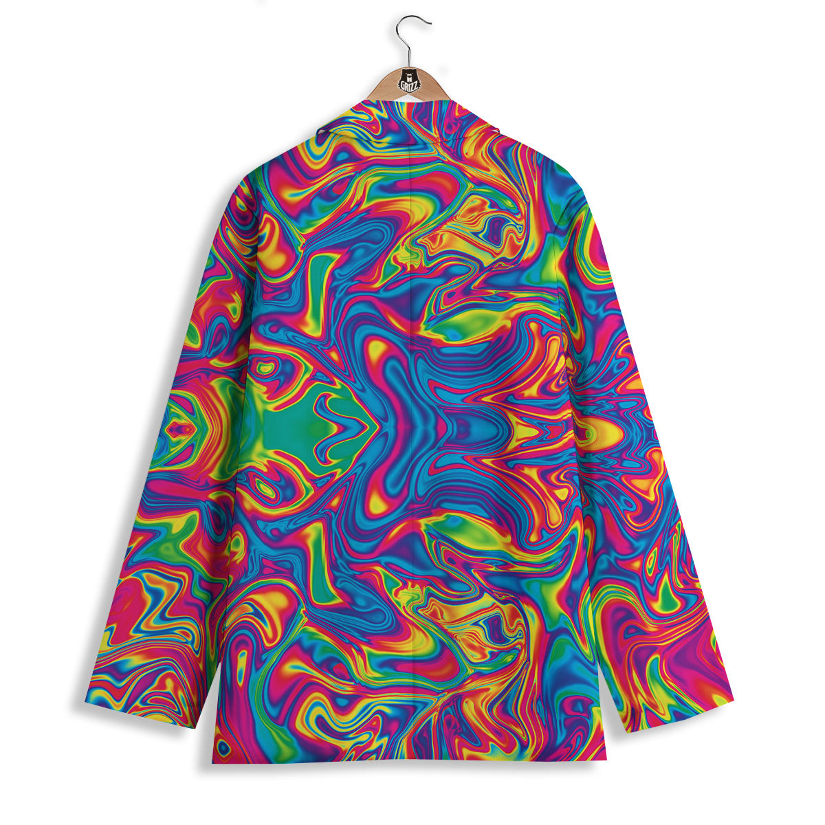 Acid Psychedelic Print Pattern Women's Blazer-grizzshop